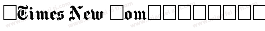 GTimes New RomanBK字体转换